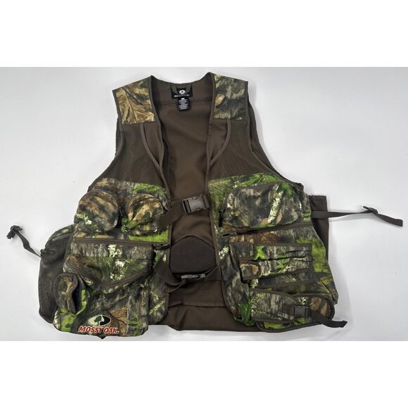 Mossy Oak Obsession Hunting Vest Mens XL Camo Bird Fowl Pockets Outdoor Hiking - Picture 1 of 15